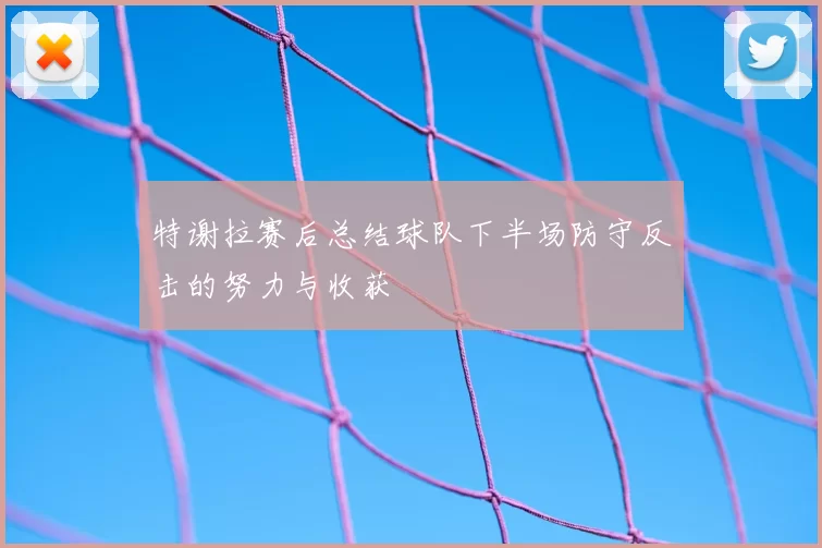 特谢拉赛后总结球队下半场防守反击的努力与收获